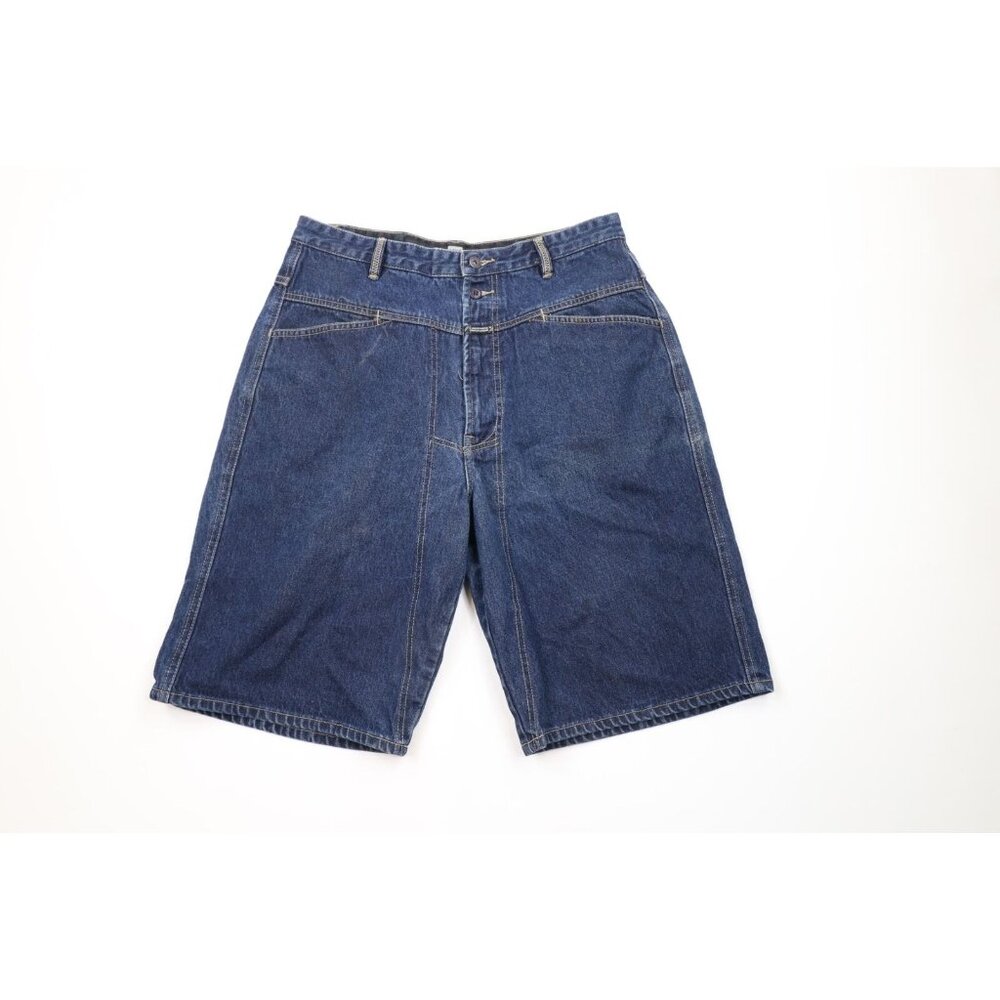Vintage 90s Marithe Francois Girbaud Mens 34 Distressed Baggy Fit Denim Shorts